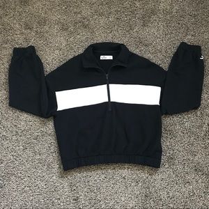 Cropped oversized sweater